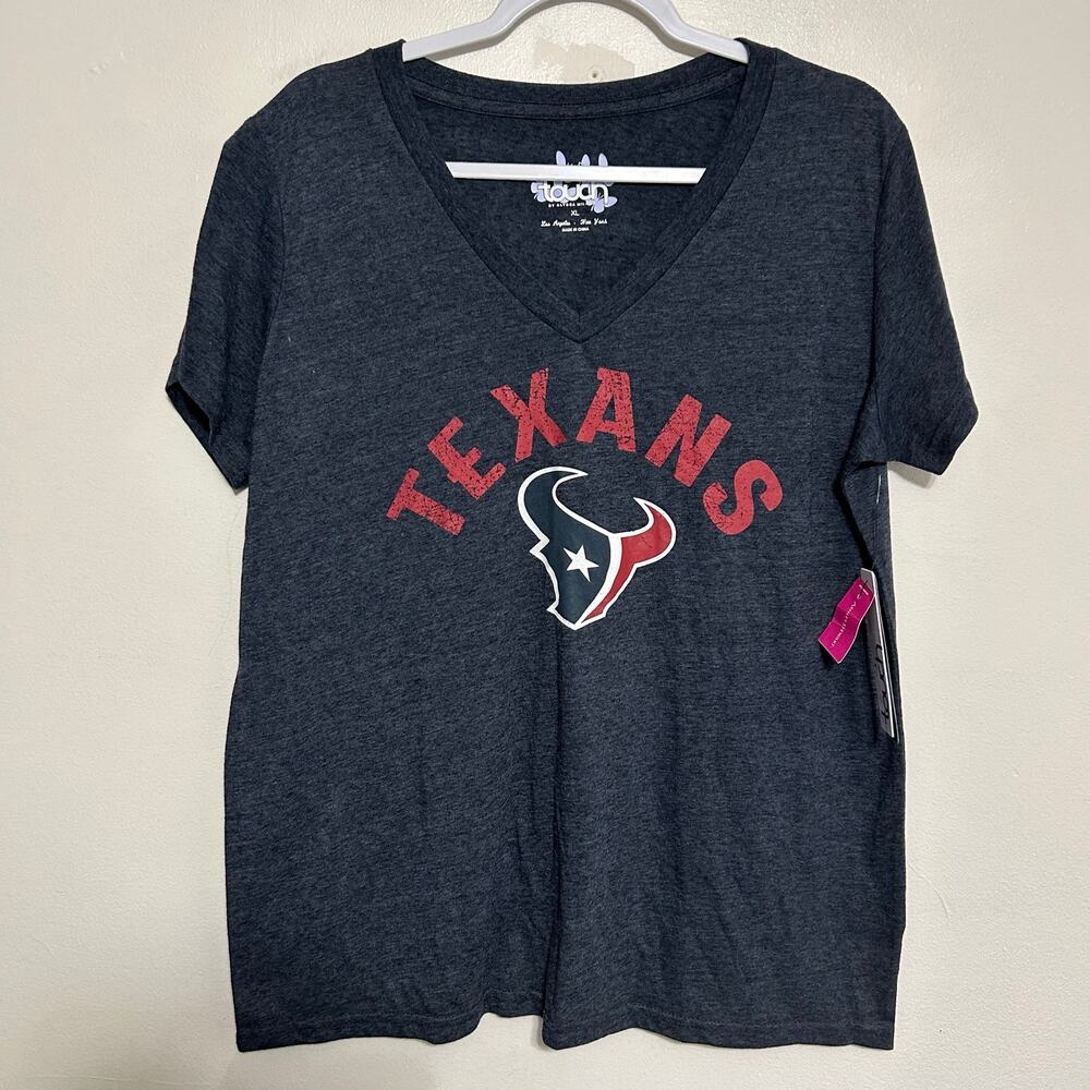 Touch by Alyssa Milano Houston Texans V-Neck T-Shirt XL